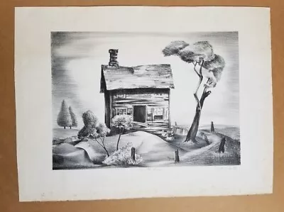 Rare Scarce 1938 Charles H. Alston  Deserted House  Hand Signed Lithograph MMA • $7919.99