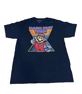 Black Mario Kart Graphic Tshirt Size Large • £9