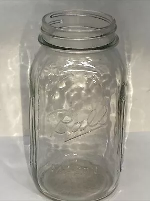 Vintage Genuine Ball Mason Jar Glass Measure Sculptured 62A Clear Canning • $8