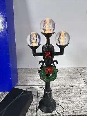 Holliday Time Village Collectibles LIGHTED LAMP POST Christmas Vintage Tested • $4.50