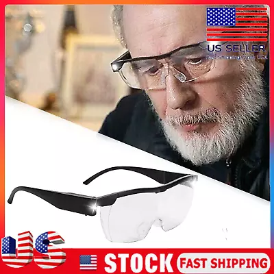 180% Mighty Sight Led Magnifying Eyewear Glasses With Rechargeable LED Lights US • $12.77