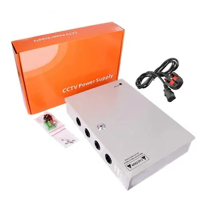 £21.52 • Buy CCTV Camera Power Supply Distribution Security Box Case Unit 12V-5A/10A/15A/30A