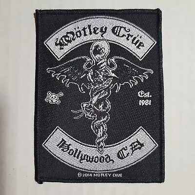 . MOTLEY CRUE Hollywood CA Official SMALL PATCH Woven Band Logo • $8.48