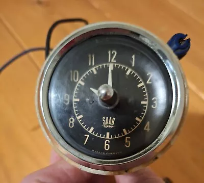 Vintage Saab 96 Dashboard Analog Clock. For Rebuild Or Parts 1966? 12V  • $120