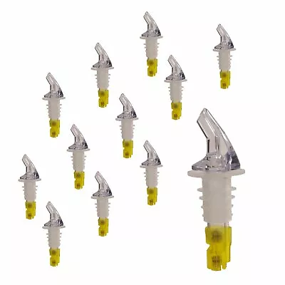 Measured Liquor Bottle Pourer 1 1/2 OZ Yellow Without Collar Barware (12 PC) • $39.99