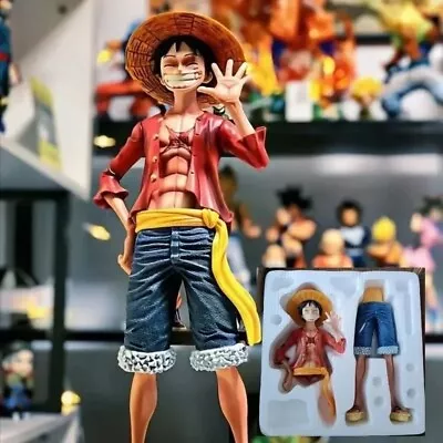 NEW 42.5cm One Piece Straw Hat Monkey D. Luffy Gk Large Big  Anime Action Figure • $44.99
