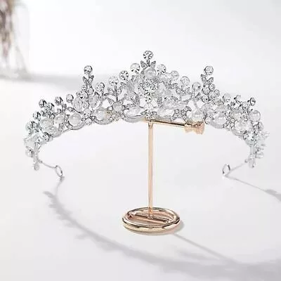 £15.41 • Buy Bridal Pearl And Crystal Tiara