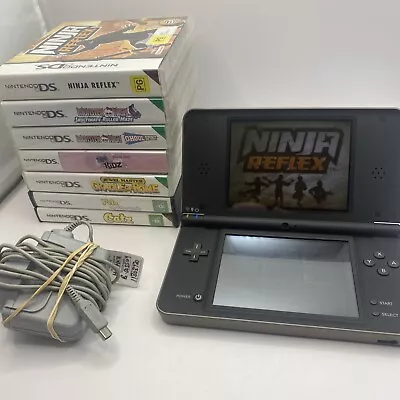 Nintendo DSI XL Black Console Bundle Lot With 7 RARE Games + Charger - FreePost • $249.99