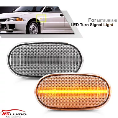 2x LED Side Marker Turn Signal Light For Mitsubishi Lancer Estate Evo I-IV Sedan • $23.93