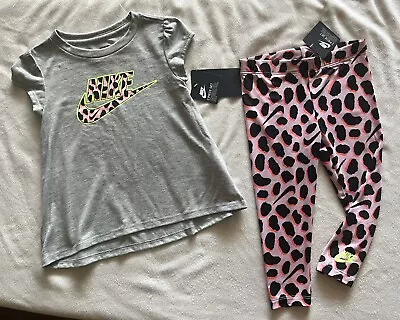 $29.99 • Buy NIKE SPORTSWEAR Toddler Girl's Tunic Shirt And Leggings Outfit, 2-piece Set
