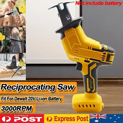 Cordless Reciprocating Saw 3000rpm Wood Metal Sabre Saw For Dewalt 18V Battery • $54.99