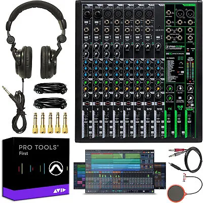 Mackie 12 Channel Professional Effects Mixer With Tascam Headphones Bundle • $329.99