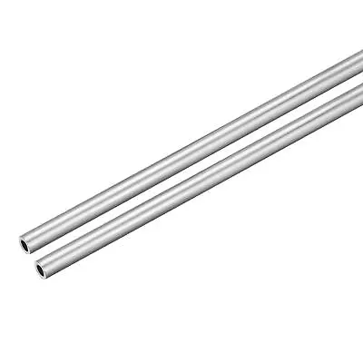 2Pcs 6063 Seamless Aluminum Round Straight Tubing 300mm Length • $11.89