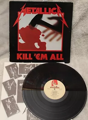 Metallica Kill 'Em All LP   1983 French First Press  A-1  A-1!!! • $325