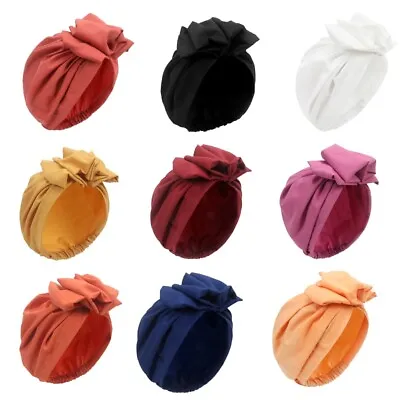 Women Turbans Forehead For Knot Headwrap Pre-Tied Bonnet For Women Multico • £7.02