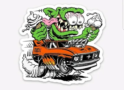  Mach 1 Mustang STICKER Muscle Car Vintage Old School Performance Rat Fink Ford • $5.45
