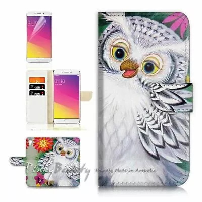 OWL TPU Phone Wallet Case Cover For New Optus X Start 2  - 21568 • $13.99