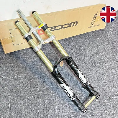 ZOOM 26  MTB Downhill Suspension Fork Bike 170mm Travel DH Disc Brake Thru Axle • £149.39