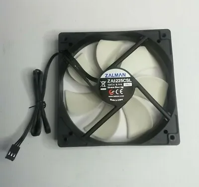 ZA1225CSL Zalman Brushless Fan. 120mm Case Fans. Black And White. 3 Pin.  • £4.94