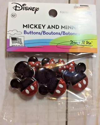 Dress It UP Disney Mickey & Minnie Button Pack Item # 7718 New! • $4.99