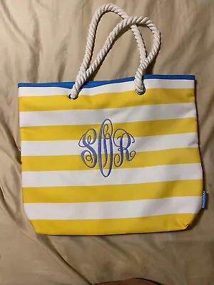 New Clinique Summer Floral Tote Beach Diaper Bag Monogrammed S-O-R • $13.99