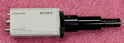 Sony DXC-970MD Power HAD 3CCD Color Video Camera & DI HRP045 Microscope Lens #AD • $99