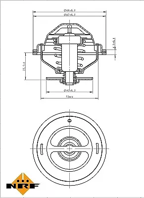 NRF 725194 Thermostat Coolant For JAGUARMERCEDES-BENZ PUCHSSANGYONG • $11.23