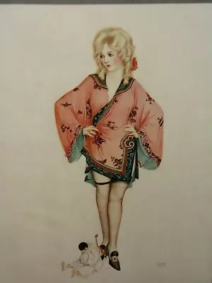 1922 EXTREMELY RARE ~ ALBERTO VARGAS ~ Blonde French Beauty ~ La Vie Parisienne • $39.50