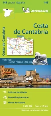  Costa De Cantabria - Zoom Map 143 By Michelin 9782067218055 NEW Book • £7.36