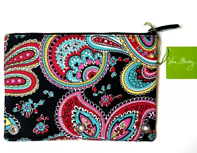 Vera Bradley PENCIL PEN POUCH Parisian Paisley Zip Art For Backpack School NEW • $17.75