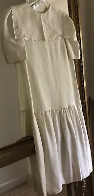 £20.14 • Buy Malley & Co White 100% Linen Teen Size 14 Dress, Paper-White Like