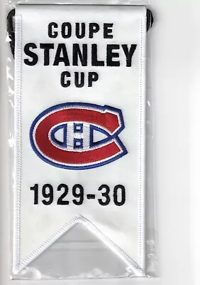 2008-09 Upper Deck Montreal Canadiens Centennial Stanley Cup Mini Banner 1929-30 • $29.99