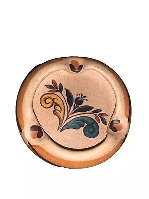 Vintage Beautiful Mexican Folk Art Pottery  Ashtray Handpainted • $10.99