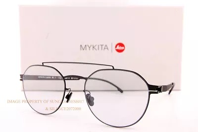 Brand New MYKITA Eyeglass Frames Leica Collection ML04 002 Black/Clear SZ 50 • $350.99