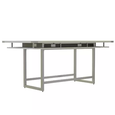 Mirella Conference Table Standing Height - 8' White Ash • $1547.76