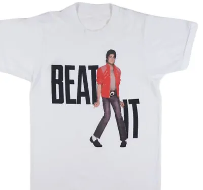 Vintage 1984 Michael Jackson Beat It Shirt Merch Gift For Fans S-5XL • $16.05