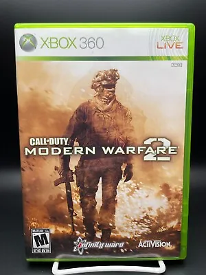 Xbox 360 2009 Call Of Duty Modern Warfare 2 Complete Case & Manual Tested Works • $9.99