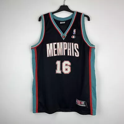 Memphis Grizzlies Marc Gasol Champion Jersey NBA Basketball Shirt Size XXL • $125