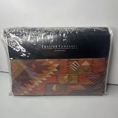 NOS COLLIER CAMPBELL WINDOW CURTAIN 84x81 MOROCCAN SUNSET DRAPES • £67.34