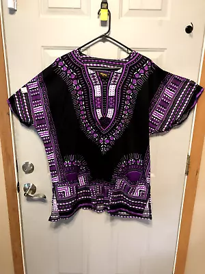 African Shirt Dashiki Print Men Women Succunct Hippie Top Blouse XXL • $9.99