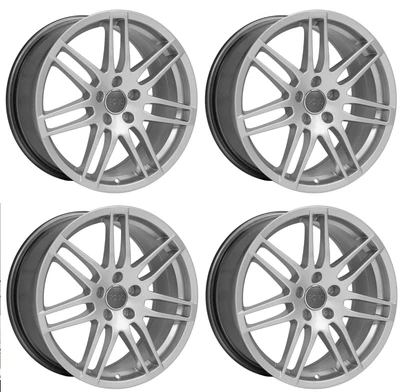 $631 • Buy Set 4 18x8 Wheels For Audi A3 A4 A6 Q5 TT VW Jetta CC GTI Golf Hyper Silver Rims