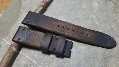 23mm For U-boat Handmade Watch Strap  Genuine Leather Oiled Dalipi Crafts • £37.60