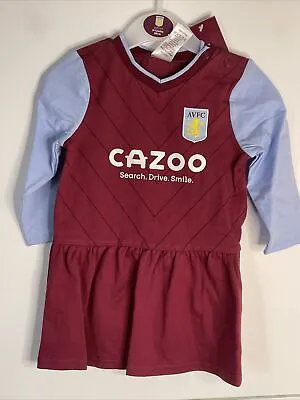 £13.99 • Buy Aston Villa Football Outfit (Size 9-12m) Baby Home Kit Cute Dress New With Tags