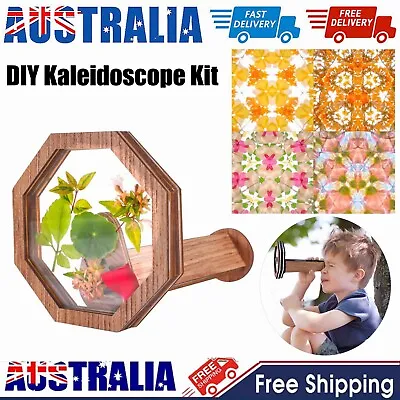 $18.69 • Buy DIY Kaleidoscope Kit Handmade Wood Kaleidoscope Toddler Outdoor Toys Kids Gifts