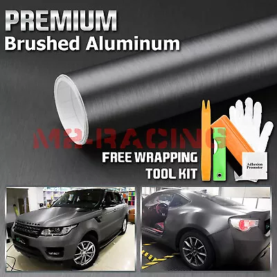 12 Colors Brushed Aluminum Metal Steel Vinyl Wrap Sticker Film Bubble Free DIY • $228.88