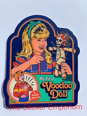 My First Voodoo Doll Sticker ~ Funny Wiccan Wicca Witch Book Occult Sprit Decal • $4.95