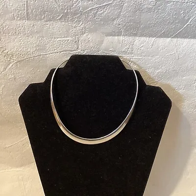 VINTAGE Mexico TE 925 Sterling Silver Choker Necklace - 34 Grams • $59