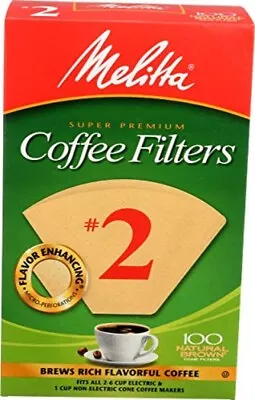 Melitta FBA_622752 Coffee FLTR BRWN NO2 1 Brown • $32.21