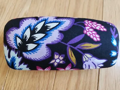 Vera Bradley Mayfair In Bloom Purple Black Floral Hard Shell Sunglasses Case • $8