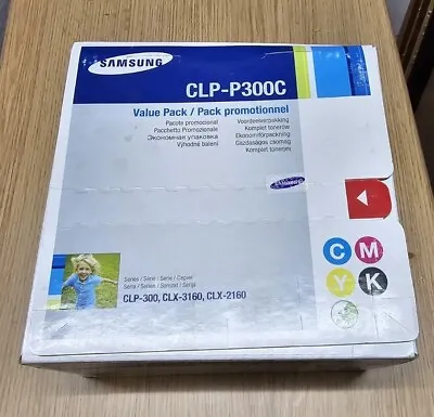 Genuine Samsung Clp-p300c Toner Pack Cmyk Clp-300 Clx-2160 Clx-3160 New • £8.99